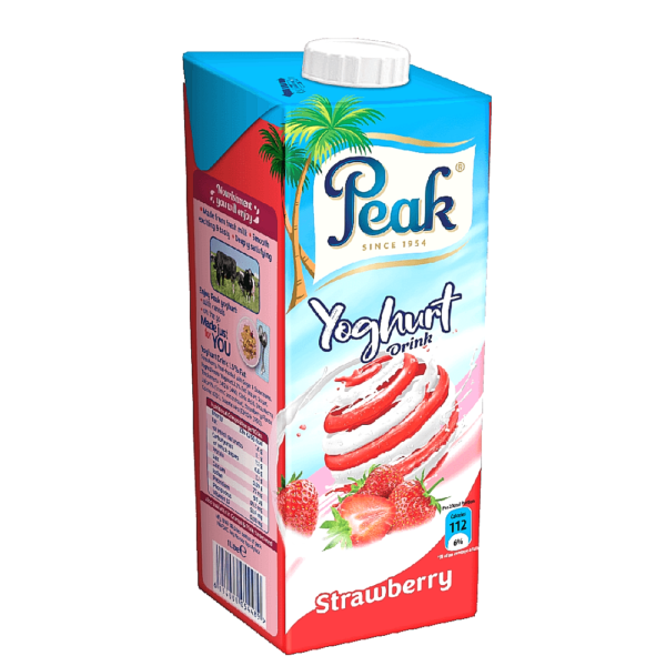 PEAK YOGHURT STRAWBERRY 318ML