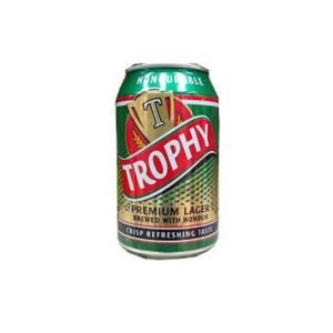 TROPHY LAGER BEER CAN